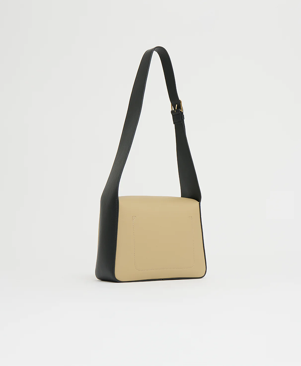 Box Shoulder Bag - Khaki/Black - Image 2