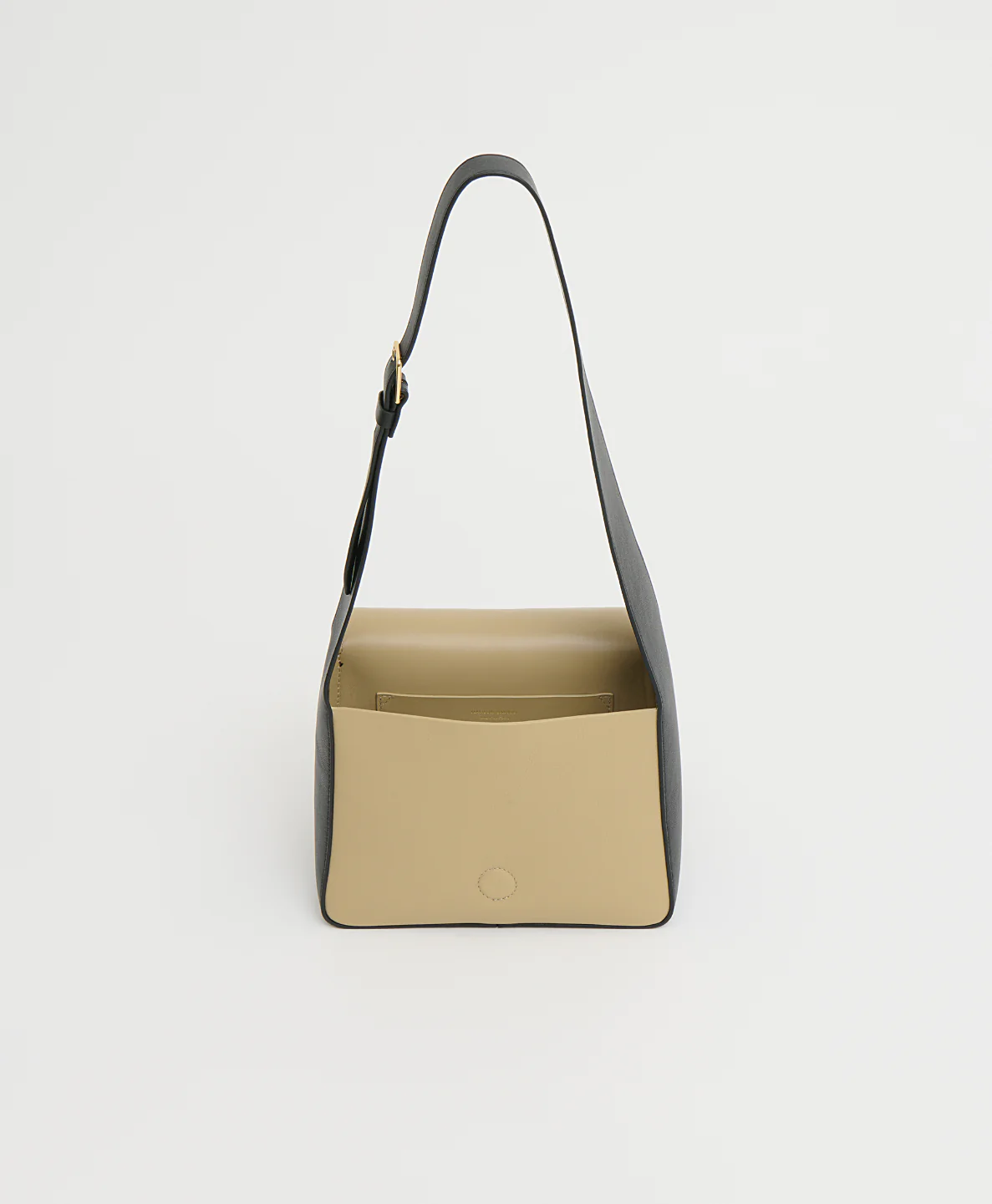 Box Shoulder Bag - Khaki/Black - Image 3
