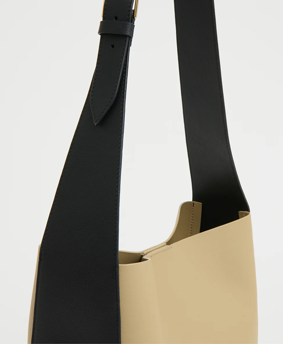 Box Tote - Khaki/Black - Image 2