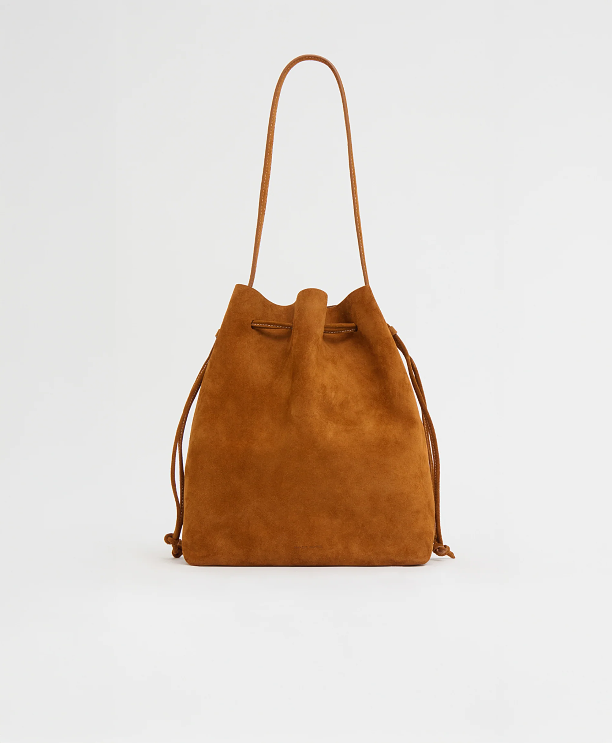 Drawstring Cabas - Saddle Suede