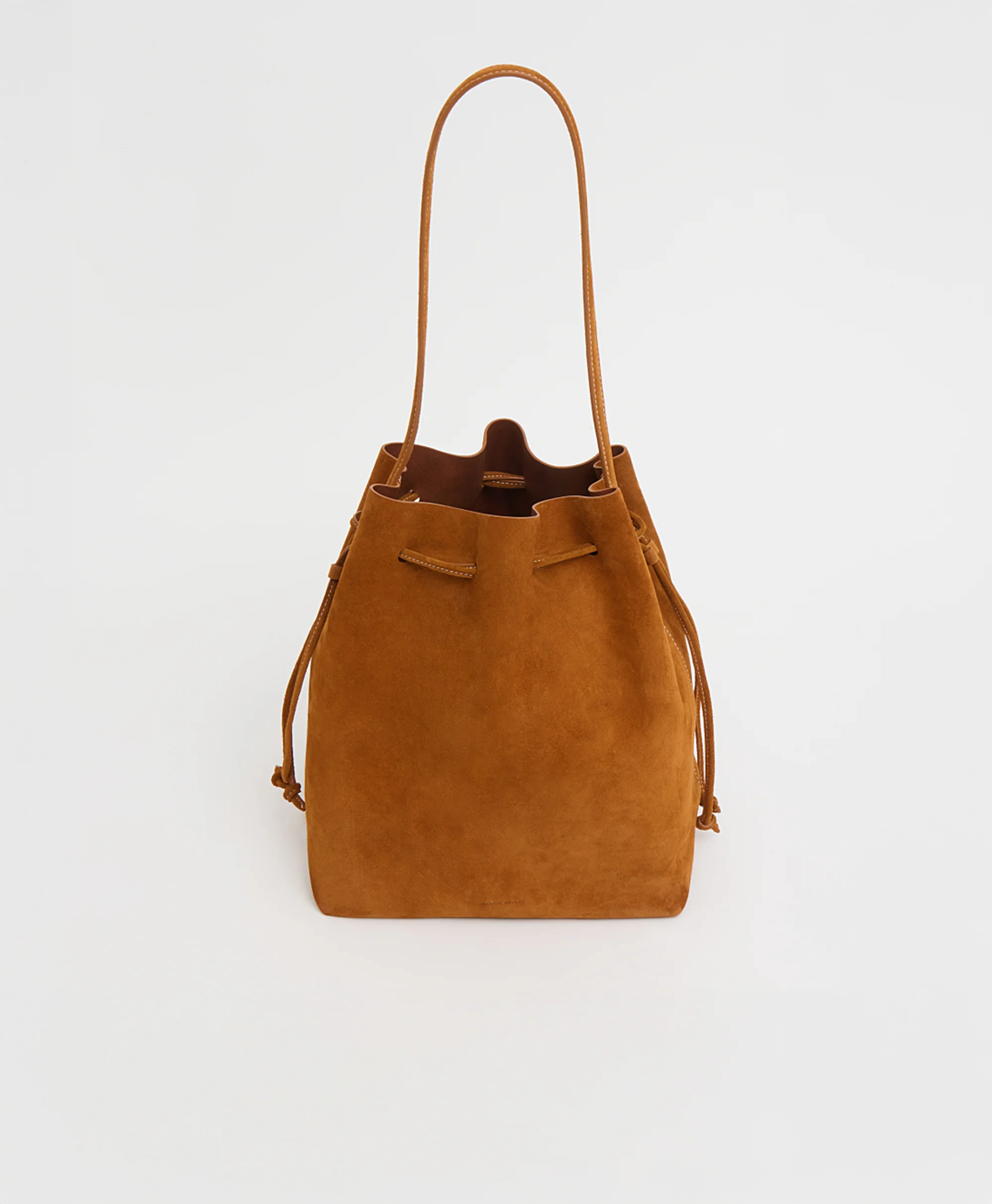 Drawstring Cabas - Saddle Suede - Image 4
