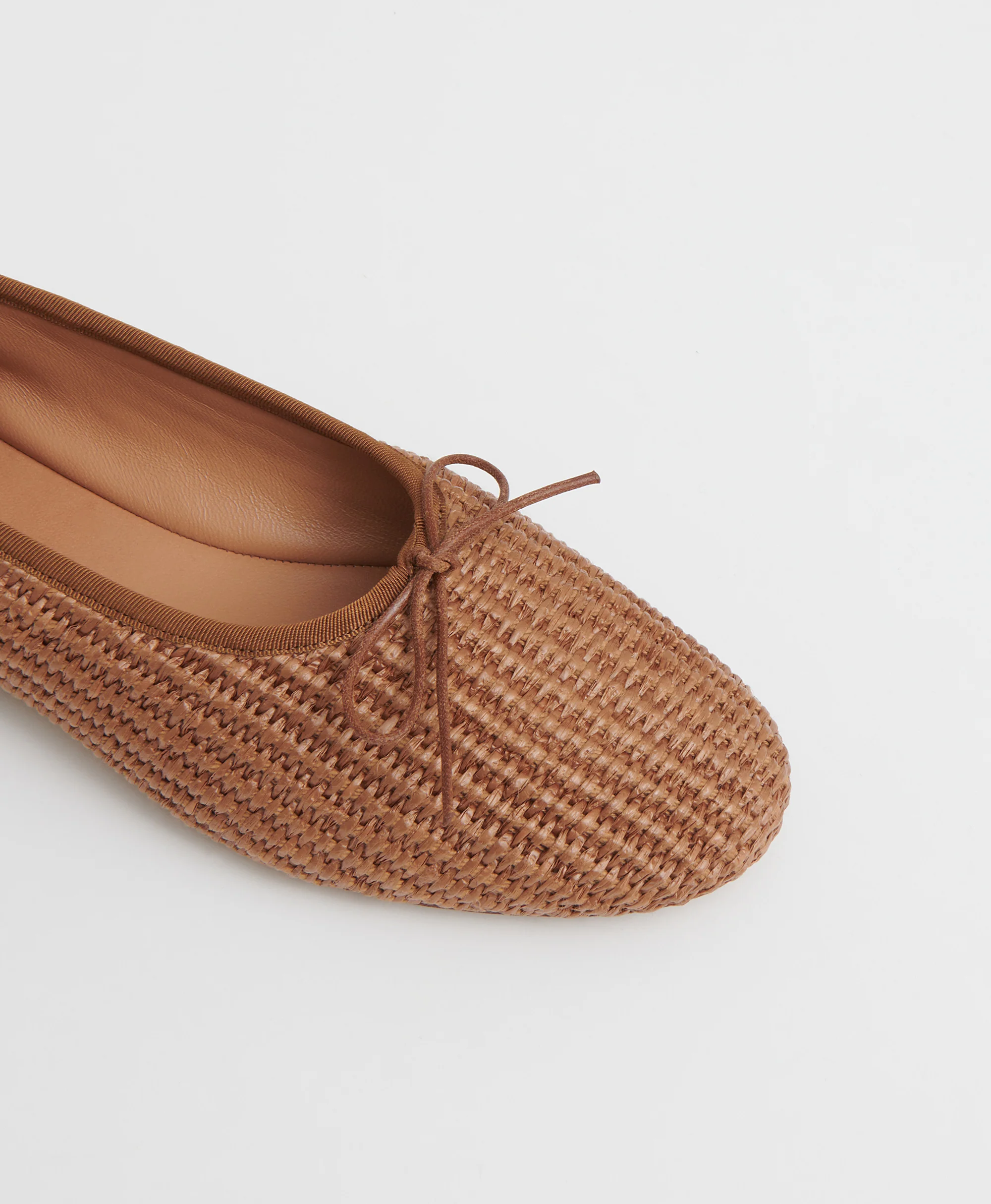 Raffia Dream Ballerina - Caramel - Image 3