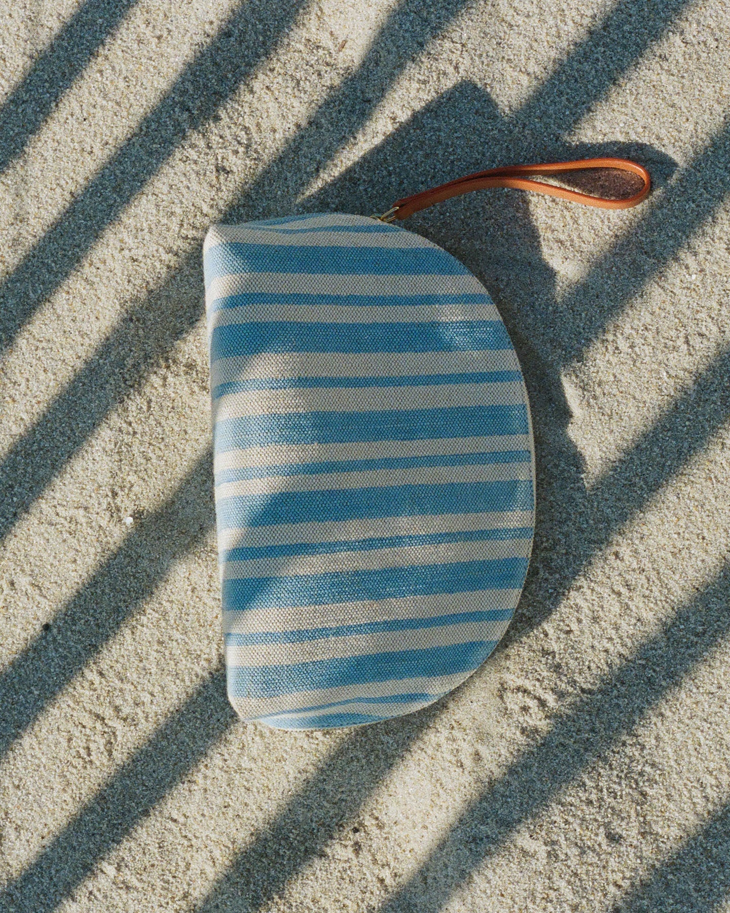 Limited Edition Pascucci Bellezza Pouch - Baby Blue Stripe - Image 5