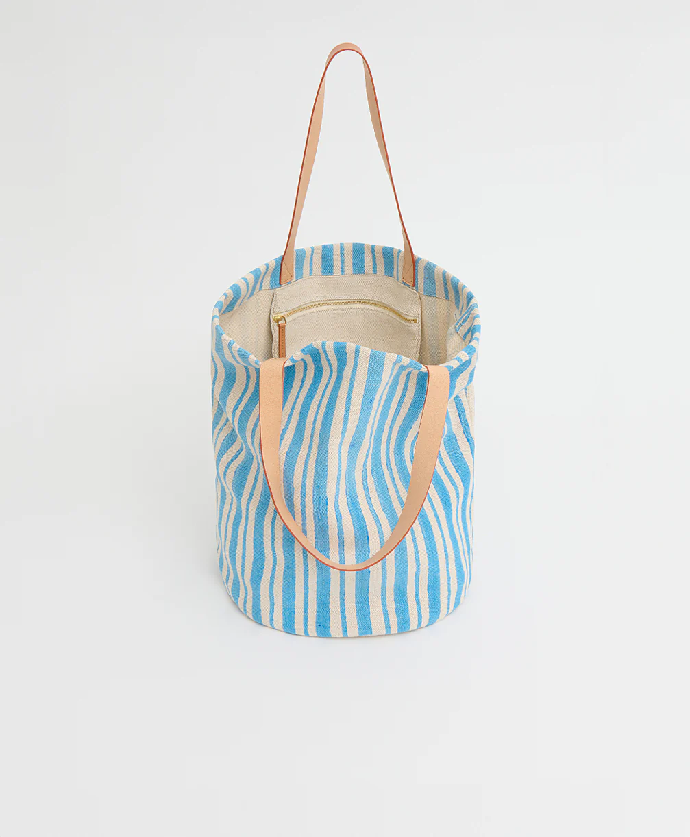 Limited Edition Pascucci Bag - Baby Blue Stripe - Image 4