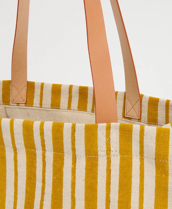 Limited Edition Pascucci Riga Tote - Yellow Stripe - Image 5