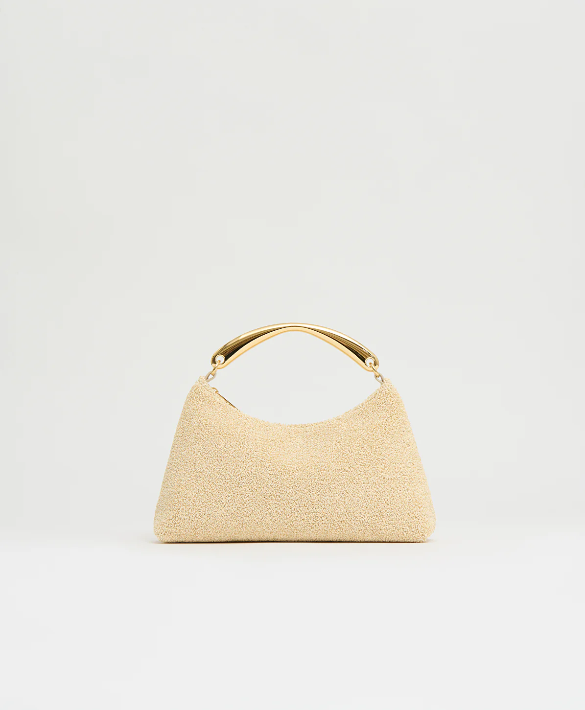 Metal Handle Rhea - Jasmine Textured Raffia