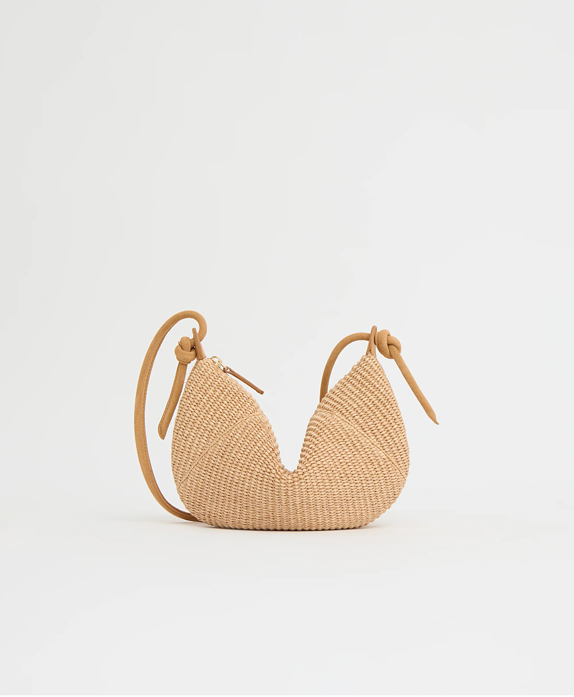Mini Fortuna Crossbody - Natural Raffia