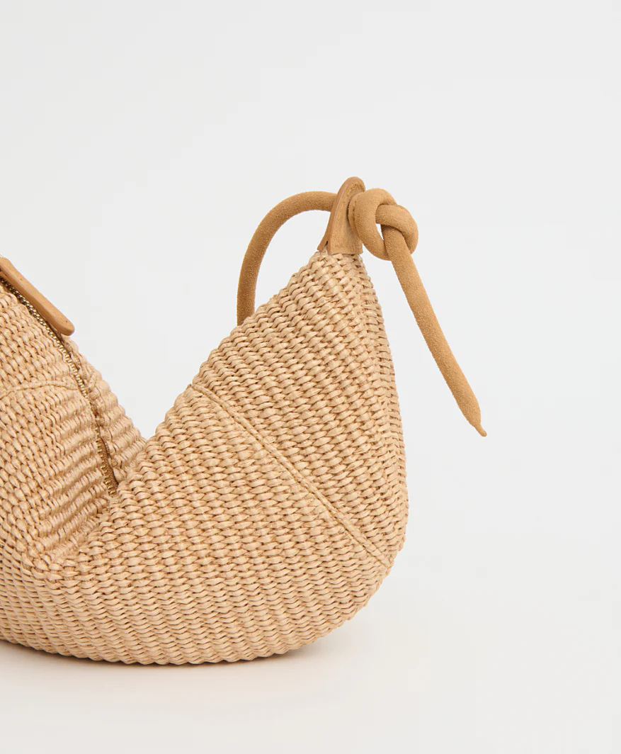 Mini Fortuna Crossbody - Natural Raffia - Image 3