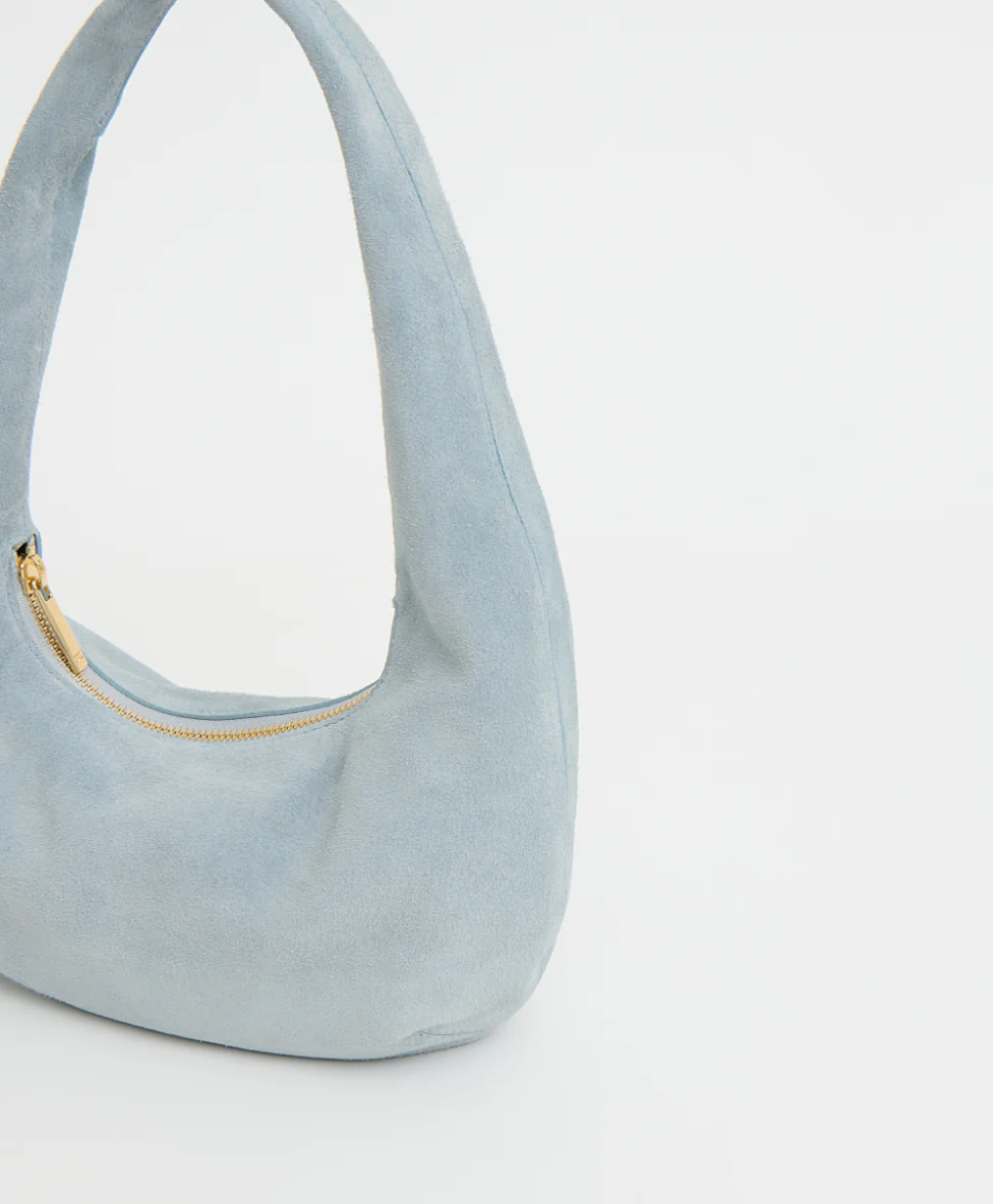 Mini Gnocchi Bag - Baby Blue Suede - Image 5