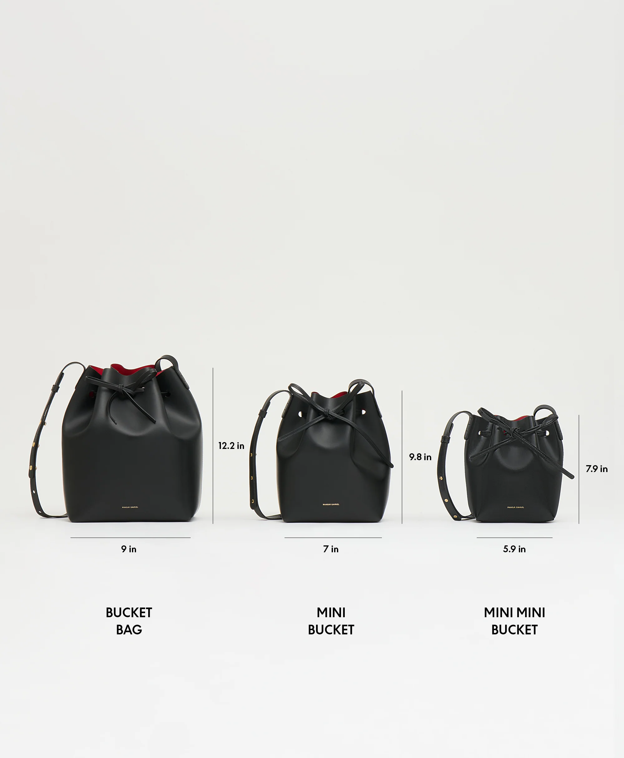 Mini Mini Bucket Bag - Black/Flamma - Image 6