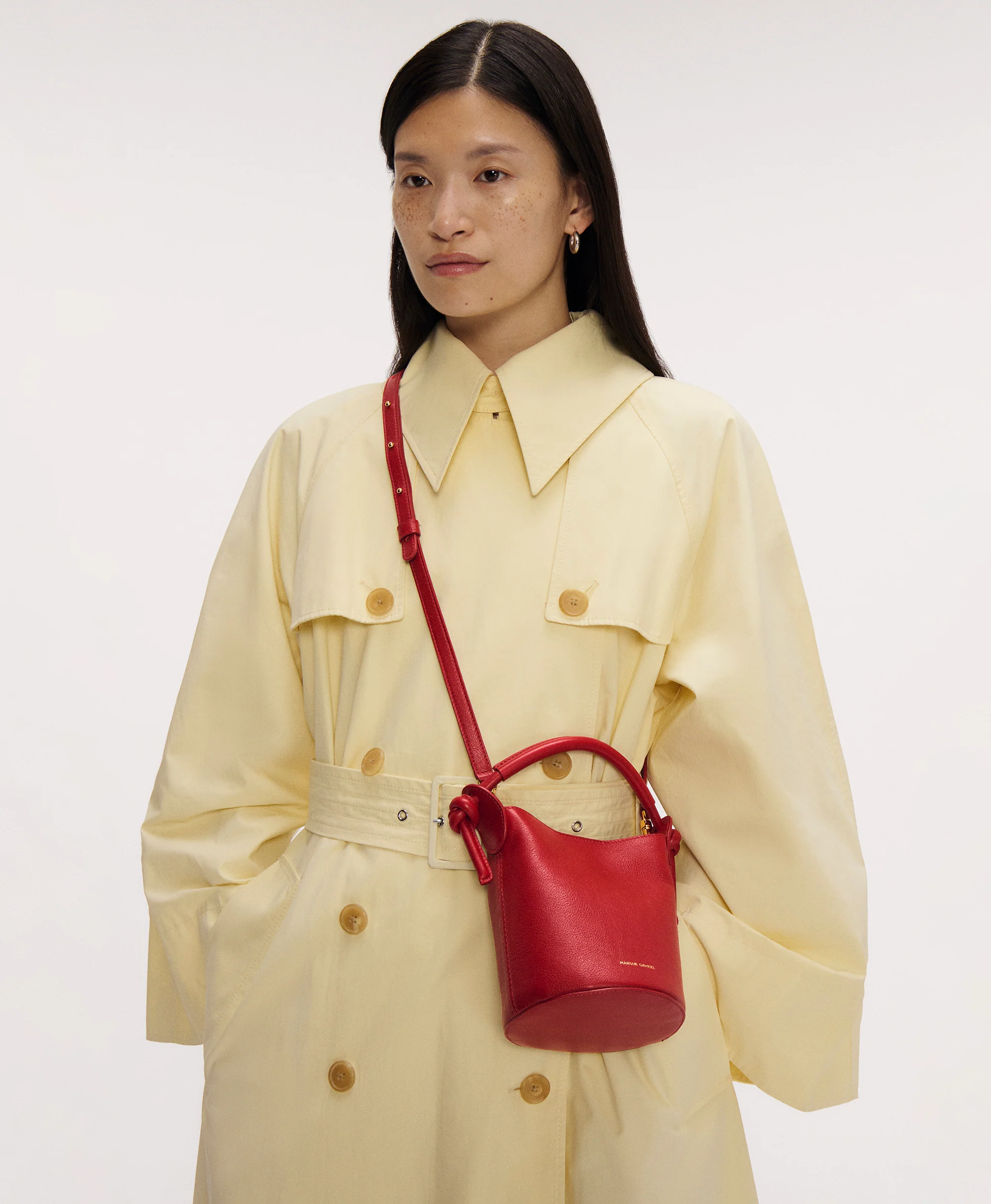 Mini Mini Fortuna Bucket - Chocolate Suede - Image 6