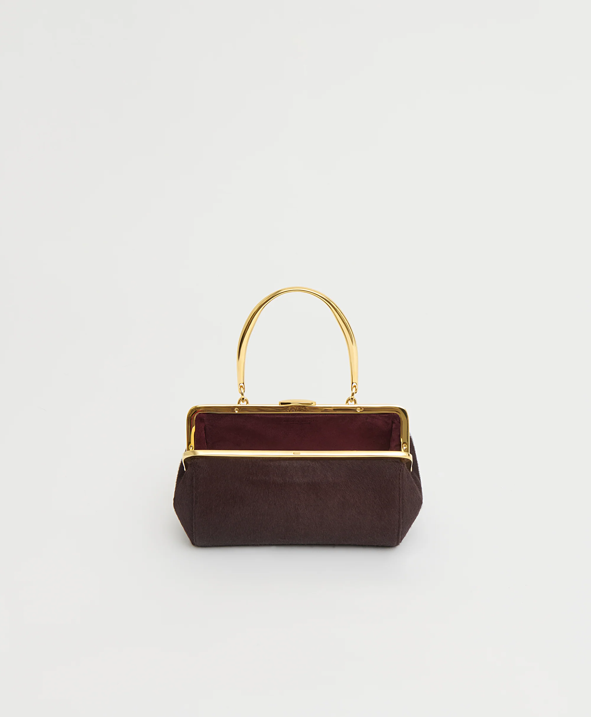 Pina Evening Bag - Plum Ponyhair - Image 4