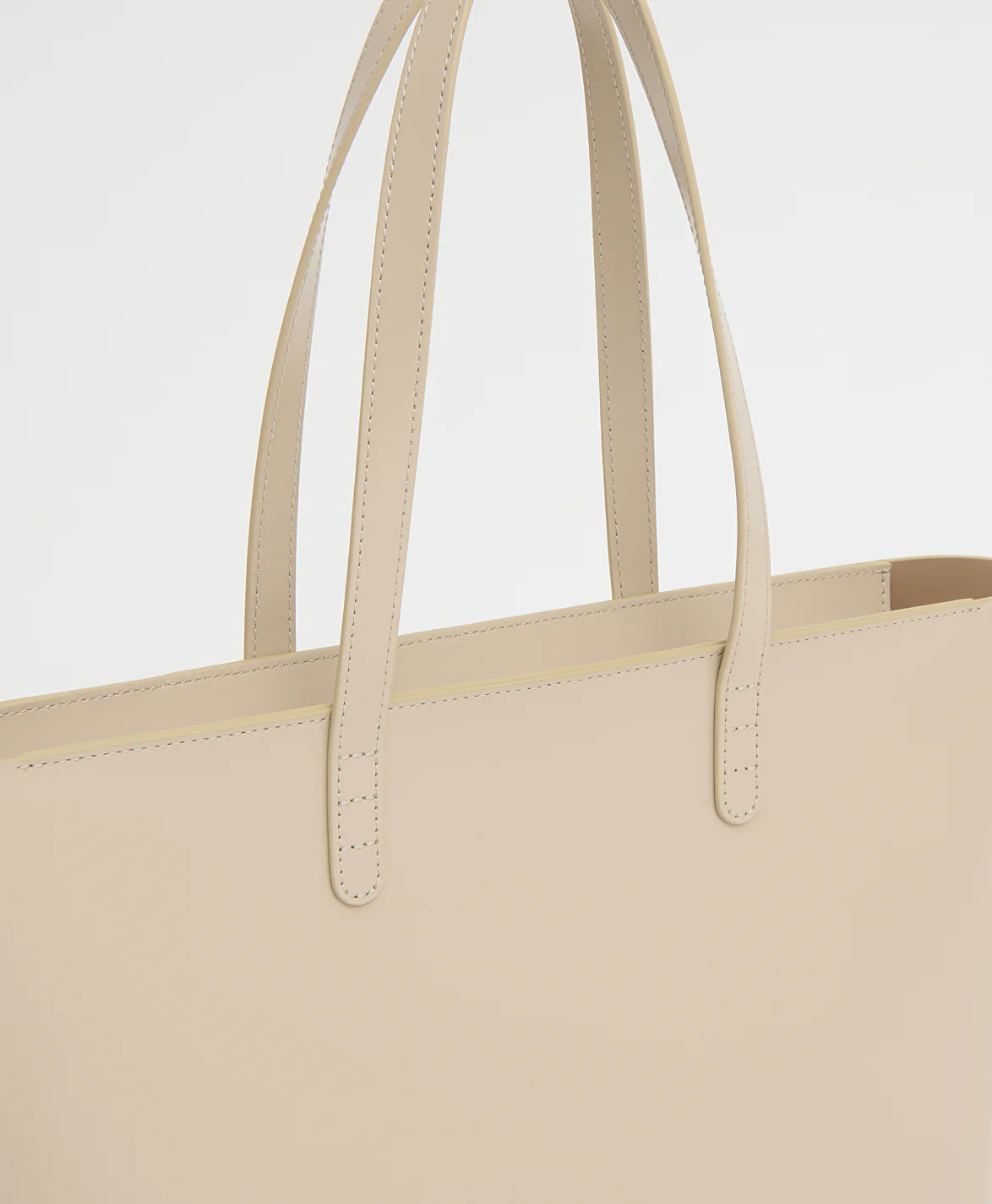 Small Zip Tote - Light Grey - Image 4